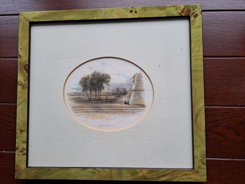 Antieke ets Stafford, ingelijst in prima staat, Antiek en Kunst, Kunst | Etsen en Gravures, Ophalen of Verzenden