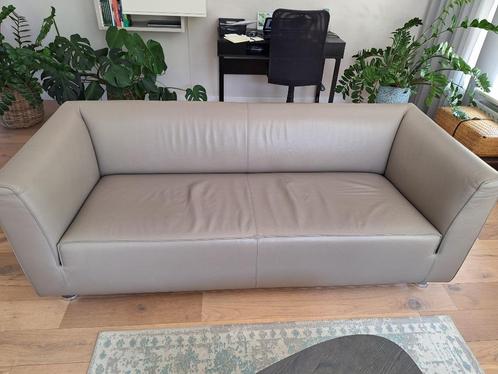2,5 Zitsbank leer, Huis en Inrichting, Banken | Bankstellen, Gebruikt, Rechte bank, Overige maten, 150 tot 200 cm, 75 tot 100 cm