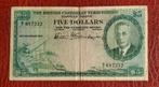 1x 5 Dollars East. Carib. Territories 1950, Ophalen of Verzenden, Duitsland