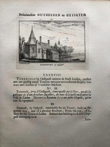 088 / Oestgeest het Torenveld Kopergravure 1731 beschikbaar voor biedingen