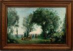 Schilderij gesigneerd Corot, Antiek en Kunst, Ophalen of Verzenden