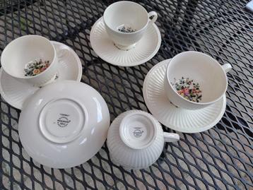 Wedgwood Edme Conway koffie & thee servies compleet x4 beschikbaar voor biedingen