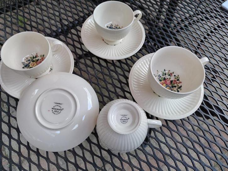 Wedgwood Edme Conway koffie & thee servies compleet x4, Antiek en Kunst, Antiek | Servies compleet, Ophalen