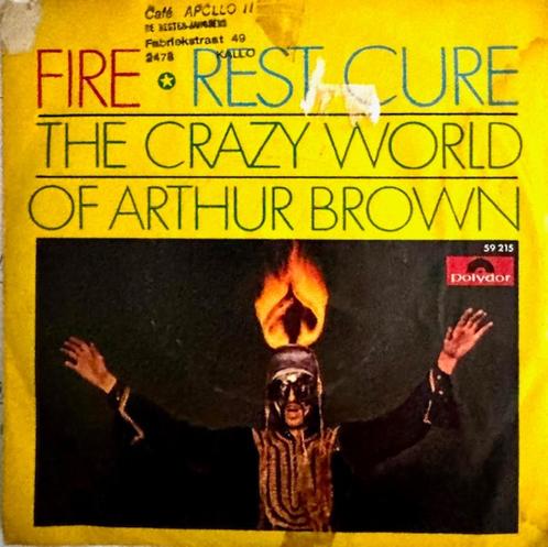 The crazy world of Arthur Brown - Fire, Cd's en Dvd's, Vinyl Singles, Gebruikt, Single, Pop, 7 inch, Ophalen of Verzenden