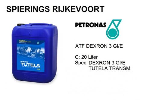 Petronas ATF TUTELA TRANSMISSION GI/E Dexron 3 GI/E 20L olie, Auto diversen, Overige Auto diversen, Ophalen of Verzenden