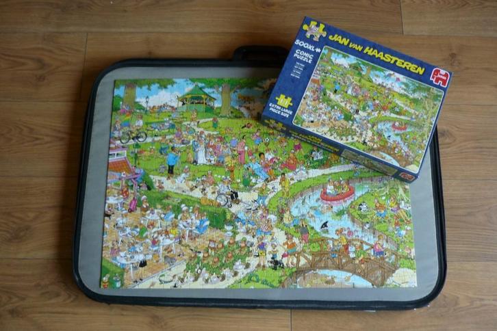 Jumbo Jan van Haasteren '' Het park '' 500 XL st., Hobby en Vrije tijd, Denksport en Puzzels, Zo goed als nieuw, Legpuzzel, 500 t/m 1500 stukjes