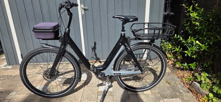 Muto elektrische fiets zwart zgan, Fietsen en Brommers, Elektrische fietsen, Zo goed als nieuw, Overige merken, 55 tot 59 cm, 50 km per accu of meer