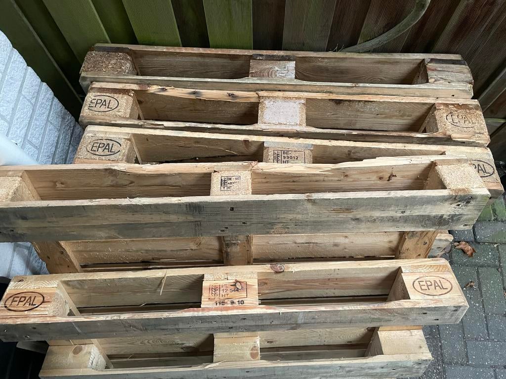 Europallets en blokpallet te koop, Ophalen, 25 tot 50 mm, Pallet, Minder dan 200 cm