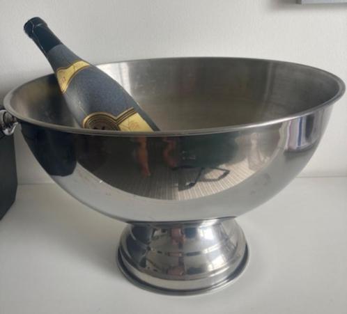 Champagne-/ wijnkoeler, Huis en Inrichting, Woonaccessoires | Wijnrekken, Zo goed als nieuw, Minder dan 50 cm, Metaal, 5 tot 15 flessen