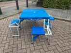 inklapbare picknicktafel, Tuin en Terras, Picknicktafels, Ophalen, Overige materialen, Gebruikt, Vierkant