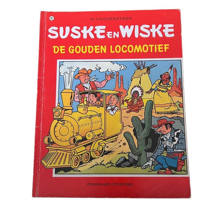 Suske en Wiske nr. 162 – De Gouden Locomotief (1 druk, 1976), Boeken, Stripboeken, Gelezen, Eén stripboek, Ophalen of Verzenden
