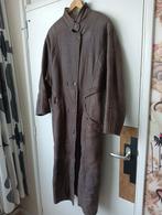 leren lange jas maat 50/52, Kleding | Heren, Ophalen of Verzenden, Maat 48/50 (M), Bruin