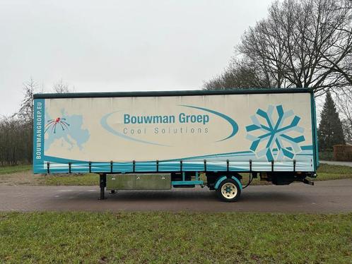 Tracon UDEN Be oplegger 5.5 TON 1 kant schuifzeilen LAADKLEP, Auto's, Vrachtwagens, Bedrijf, Te koop, Aanhangers en Opleggers