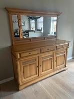 Dressoirkast met spiegel eikenhout, Huis en Inrichting, Woonaccessoires | Spiegels, Ophalen, Zo goed als nieuw, 150 tot 200 cm