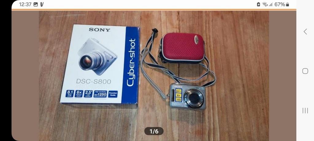 SONY Cybershot DSC-800 digitale camera, Auto diversen, Handleidingen en Instructieboekjes, Ophalen of Verzenden