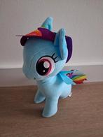 Knuffel My Little Pony paard blauw regenboog L156, Ophalen of Verzenden, Zo goed als nieuw