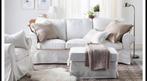 Ikea ektrop bank 3 zits wit, Huis en Inrichting, Ophalen, Gebruikt, Driepersoons, 75 tot 100 cm
