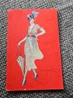 Art deco dame hoed mode, Verzamelen, Ansichtkaarten | Themakaarten, Ophalen of Verzenden, Voor 1920