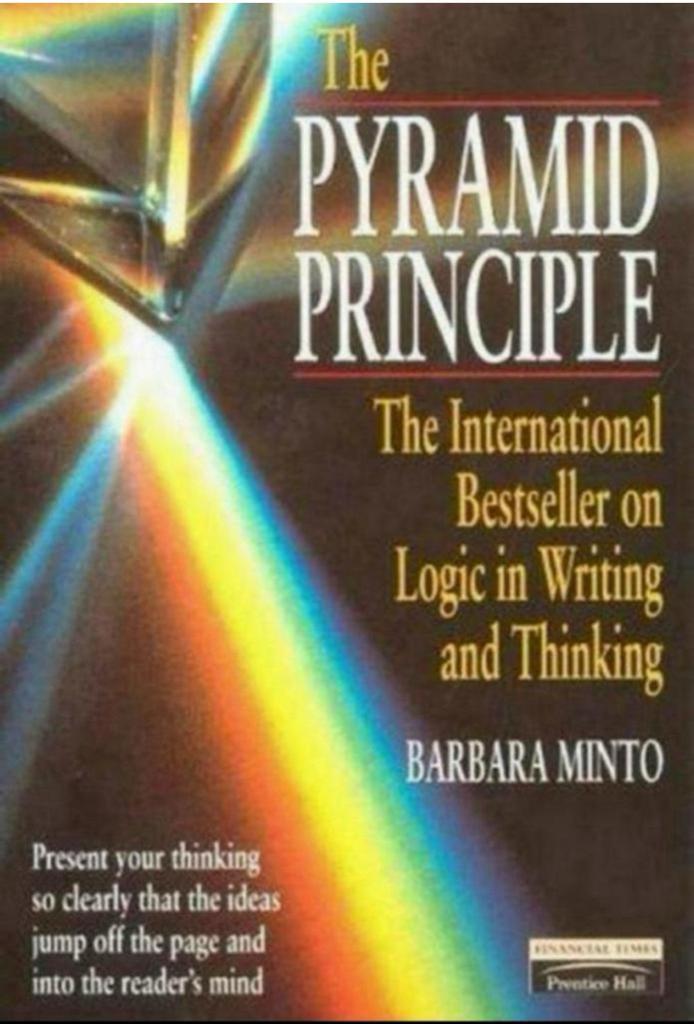 The Pyramid Principle, Boeken, Economie, Management en Marketing, Zo goed als nieuw, Management, Ophalen of Verzenden