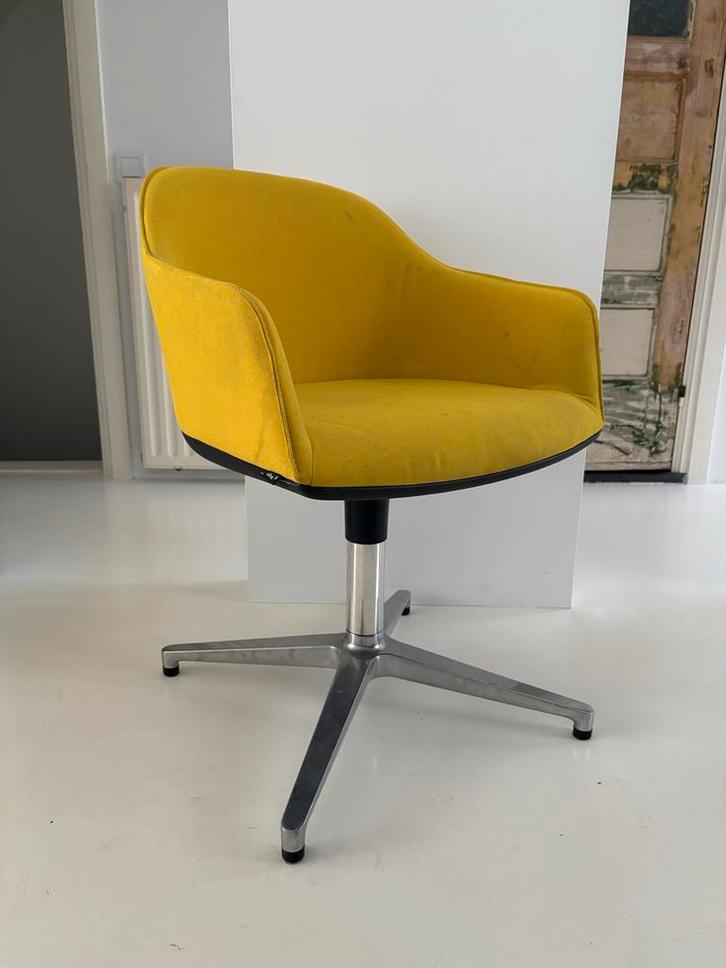 Vitra Softshell Bureaustoel, Huis en Inrichting, Bureaustoelen, Gebruikt, Bureaustoel, Geel, Ophalen of Verzenden