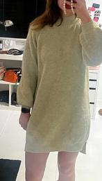 Wollen look jurk van Loavies, Maat 38/40 (M), Verzenden, Beige, Boven de knie