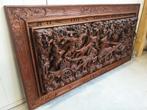 Nederland Indie Bali bas relief groot paneel, Antiek en Kunst, Ophalen