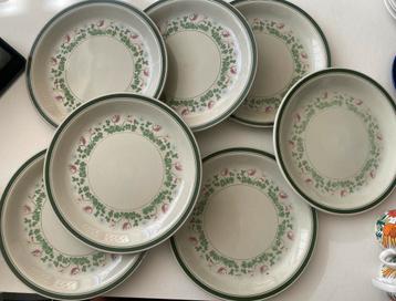 6 x Figgjo Anitra dinner borden vintage beschikbaar voor biedingen