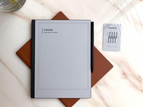 reMarkable  2 met Marker Plus en originele leren Book Folio, Computers en Software, Tekentablets, Zo goed als nieuw, Draadloos
