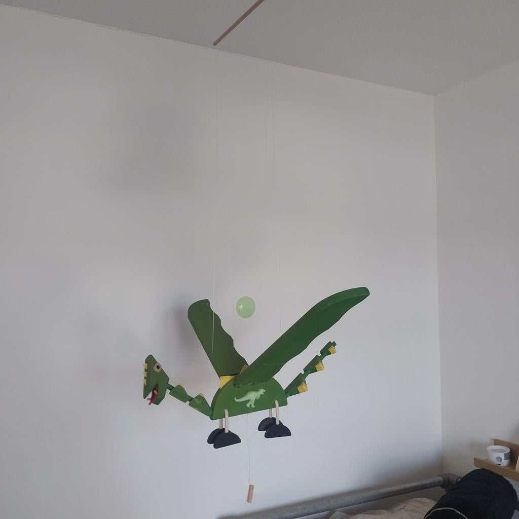 Mobiel Draak Houten Kinderkamer Decoratie, Ophalen, Gebruikt, Wanddecoratie