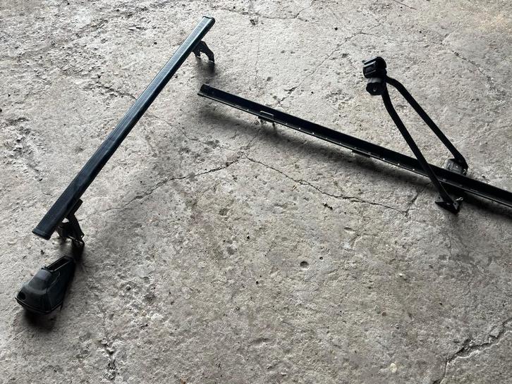 dakdragers + 2 fietsendragers, Auto diversen, Fietsendragers, Zo goed als nieuw, Dakdrager, 2 fietsen, Ophalen
