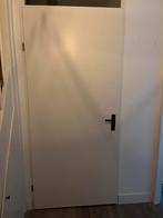 Toilet opdekdeur 211,5 x 93, Doe-het-zelf en Verbouw, Kozijnen en Schuifpuien, Gebruikt, Deurkozijn, Hout, Ophalen