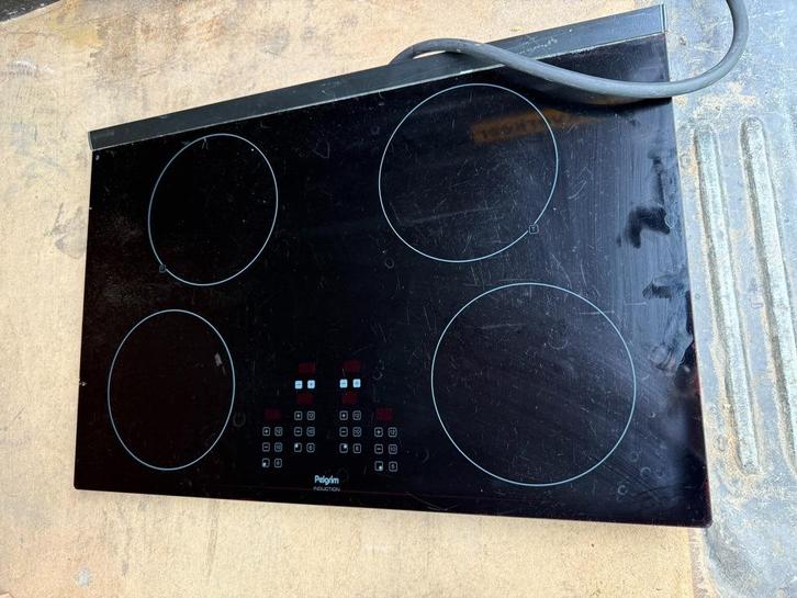 Pelgrim IDK852 Onyx inductiekookplaat – 4 pits  77cm, Witgoed en Apparatuur, Kookplaten, Gebruikt, Inbouw, Inductie, 4 kookzones