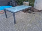 Tuintafel, Tuin en Terras, Gebruikt, Rechthoekig, Ophalen of Verzenden, Metaal