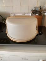 Nieuwe Vintage taartdoos van Tupperware, Huis en Inrichting, Keuken | Tupperware, Ophalen, Nieuw, Crème, Bus of Trommel