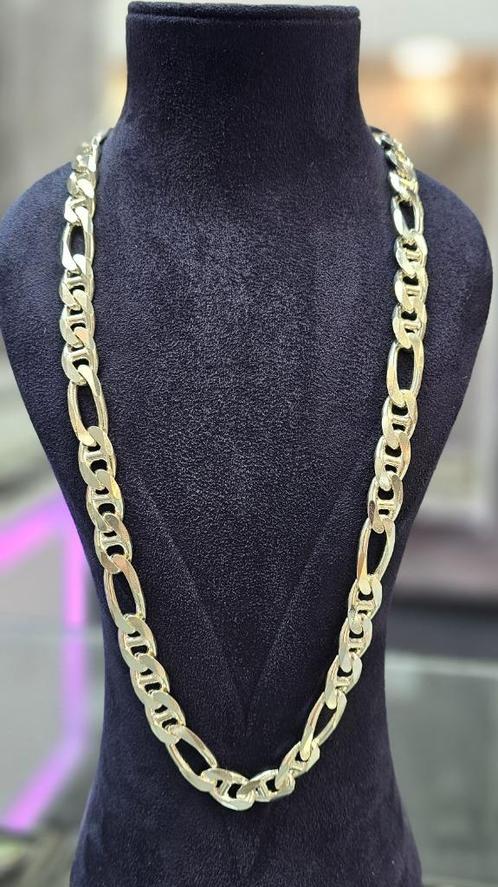 Figaro zilver 925 ketting, Sieraden, Tassen en Uiterlijk, Kettingen, Nieuw, Zilver, Zilver, Ophalen of Verzenden