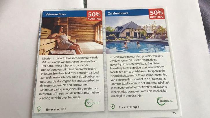 Welness, een dag om te ontspannen in de sauna, tot 1 juli 26, Tickets en Kaartjes, Kortingen en Cadeaubonnen, Twee personen, Spa of Sauna