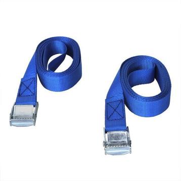 SJORBAND MET SNELSLUITING 2X2,5 METER BLAUW POLYESTER