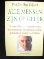 Prof. dr. Hans Galjaard: Alle mensen zijn ongelijk., Ophalen of Verzenden, Zo goed als nieuw