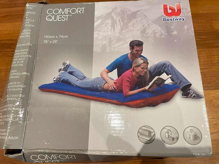 Bestway Comfort Quest Luchtbed - 1 Persoon, Caravans en Kamperen, Luchtbedden, Nieuw, 2-persoons, Ophalen of Verzenden