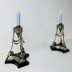 Set Franse Empire stijl kandelaars, Antiek en Kunst, Antiek | Kandelaars, Ophalen of Verzenden, Koper of Brons