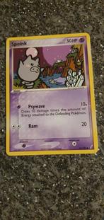 Spoink Pokémon kaart - 62/100 EX Crystal Guardians, Ophalen of Verzenden, Gebruikt, Losse kaart