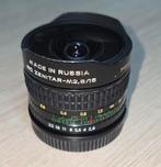 MC Zenitar 16mm Fisheye lens voor Canon m2,8/16, Ophalen of Verzenden, Gebruikt, Groothoek Fisheye-lens