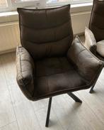 Comfortabele velvet eetkamerstoel - olijfgroen, Huis en Inrichting, Ophalen, Gebruikt, Overige kleuren, Drie