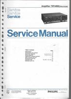 Philips versterker service manual 70F860, Verzenden, Audio en Video