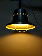 Hanglamp vintage industrieel klokvorm aluminium sfeerlicht  , Ophalen, Gebruikt, Vintage retro seventies design, Metaal