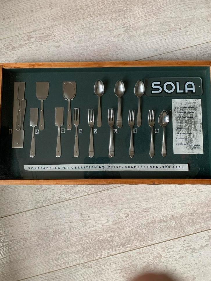 Vintage Sola Bestek Etalage Materiaal display, Verzamelen, Merken en Reclamevoorwerpen, Gebruikt, Ophalen of Verzenden