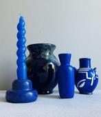 Kobalt vintage vaas vaasjes art deco kandelaar &Klevering, Antiek en Kunst, Antiek | Keramiek en Aardewerk, Ophalen of Verzenden