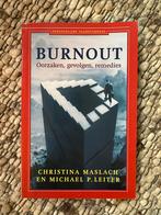 C. Maslach - Burnout, Sociale psychologie, Ophalen of Verzenden, Zo goed als nieuw, C. Maslach; M.P. Leiter