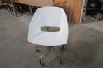 Mooie design bureaustoel, Ophalen, Wit, Zo goed als nieuw, Bureaustoel