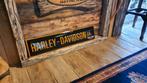 Harley davidson emaille reclamebord cafe bar mancave 90x20, Nieuw, Reclamebord, Ophalen